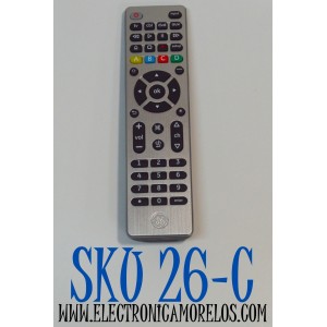 CONTROL REMOTO ORIGINAL GE PARA OPERAR HASTA 4 DISPOSITIVOS DIFERENTES COMO TELEVISORES / REPRODUCTORES DE BLU-RAY/DVD / RECEPTORES DE CABLE/SATELITE / BARRAS DE SONIDO / COMPATIBLE CON VARIAS MARCAS / NUMERO DE PARTE 33709 / 33709 CL5