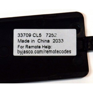 CONTROL REMOTO ORIGINAL GE PARA OPERAR HASTA 4 DISPOSITIVOS DIFERENTES COMO TELEVISORES / REPRODUCTORES DE BLU-RAY/DVD / RECEPTORES DE CABLE/SATELITE / BARRAS DE SONIDO / COMPATIBLE CON VARIAS MARCAS / NUMERO DE PARTE 33709 / 33709 CL5