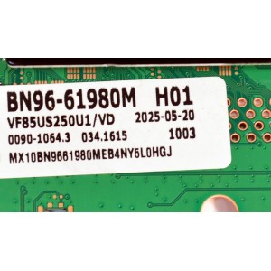 MAIN ORIGINAL PARA TV SAMSUNG 4K UHD HDR / NUMERO DE PARTE BN96-61980M / BN41-03350A / BN41-03350 / KANT_SU2E_FU8 / BN9661980M / PANEL CY-BF085HGAV3H / DISPLAY T850QVN04.F / BN96-59508A / MODELO UN85U8000FDXZA / UN85U8000FDXZA AB01