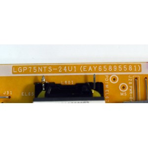 FUENTE DE PODER ORIGINAL PARA TV LG / NUMERO DE PARTE EAY65895581 / LGP75NTS-24U1 / ST75P211A1/WHE / ML41A050983A / 65895581 / PANEL NC750TQG-ABKHG / DISPLAY HV750QUB-F9E / MODELO 75UT7000PUA / 75UT7000PUA.BUSFLKR