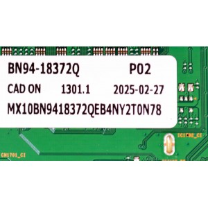 MAIN ORIGINAL PARA TV SAMSUNG 4K UHD HDR SMART TV / NUMERO DE PARTE BN94-18372Q / BN41-03136B / BN41-03136 / BN9418372Q / PANEL CY-QD075FGHV9H / DISPLAY ST7461D04-1 V2.1 / BN96-54532A / MODELO QN75Q72DDFXZA / QN75Q72DDFXZA CG03