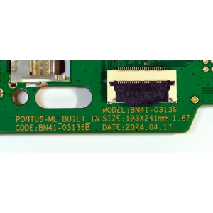 MAIN ORIGINAL PARA TV SAMSUNG 4K UHD HDR SMART TV / NUMERO DE PARTE BN96-18381F / BN41-03136B / BN41-03136 / W058C-I07A / BN9618381F / PANEL CY-SC085FGAV9H / DISPLAY T850QVN04.3 / BN96-58275A / MODELO UN85DU8000CXZA AB04