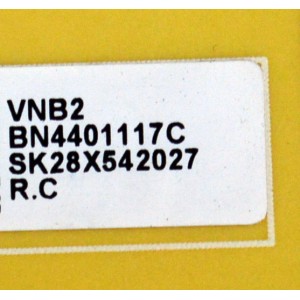 FUENTE DE PODER ORIGINAL PARA TV SAMSUNG / NUMERO DE PARTE BN44-01117C / L43F7_DPN / BN4401117C / PANEL CY-QD043HHAV1H / DISPLAY T430QVN03.U / BN96-54612C / MODELO QN43LS03DDFXZA / QN43LS03DDFXZA AA01