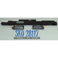 KIT DE BOCINAS ORIGINAL PARA TV SAMSUNG 3 PIEZAS / NUMERO DE PARTE BN96-54744H / BN63-21118AX001 / 65S90D / 2D16AG20 / AB4G31SV1B / A94G25SV19 / MODELO QN65S90DDFXZA / QN65S90DDFXZA FJ02