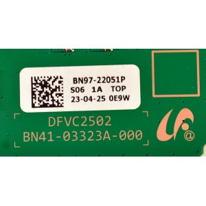 MAIN ORIGINAL PARA TV SAMSUNG 4K UHD HDR / NUMERO DE PARTE BN94-18618L / BN41-03323A / BN41-03323A-000 / BN9418618L / BN97-22051P / PANEL CY-QF055RLAV1H / DISPLAY T550QVN07.Y / BN96-60290A / MODELO QN55QN70FDXZA / QN55QN70FDXZA AA01