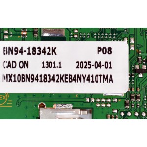 MAIN ORIGINAL PARA TV SAMSUNG 4K UHD HDR / NUMERO DE PARTE BN94-18342K / BN41-03114A / BN41-03114 / BN41-03114A-000 / DFVC2452 / BN9418342K / BN97-21174C / PANEL CY-QD085HGHV1H / DISPLAY ST8461D02-3 V2.1 / BN96-57924A / MODELO QN85Q60DDFXZA CA02
