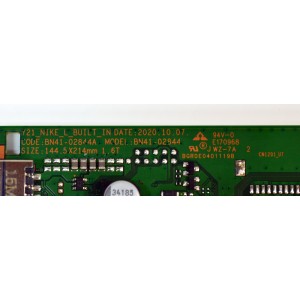 MAIN ORIGINAL PARA TV SAMSUNG 4K UHD HDR / NUMERO DE PARTE BN94-16871N / BN41-02844A / BN41-02844 / BN41-02844A-000 / BYBH2131 / BN9416871N / BN97-18264A / PANEL CY-SA085HGHV1H / DISPLAY ST8461D01-2 VER.2.1 / MODELO UN85AU800DFXZA CA05
