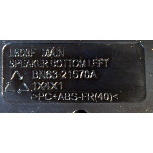 KIT DE BOCINAS ORIGINAL PARA TV SAMSUNG 2 PIEZAS / NUMERO DE PARTE BN96-60683B / BN63-21575A / BN63-21570A / BN63-21577A / BN63-21576A / LS03F / GC-1059RC / B75B20BJ07 / MODELO Q75LS03FWF
