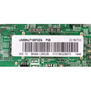 MAIN ORIGINAL PARA TV SAMSUNG 4K UHD HDR / NUMERO DE PARTE BN94-12802B / BN41-02635A / BN41-02635 / BN9412802B / BN97-13980B / PANEL CY-NN055HGHV1H / DISPLAY LSF550FN09-L05 / BN96-39045D / MODELO UN55NU7100FXZA / UN55NU7100FXZA FB04