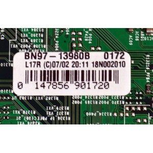 MAIN ORIGINAL PARA TV SAMSUNG 4K UHD HDR / NUMERO DE PARTE BN94-12802B / BN41-02635A / BN41-02635 / BN9412802B / BN97-13980B / PANEL CY-NN055HGHV1H / DISPLAY LSF550FN09-L05 / BN96-39045D / MODELO UN55NU7100FXZA / UN55NU7100FXZA FB04