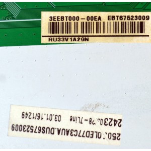 MAIN ORIGINAL PARA TV LG 4K UHD HDR SMART TV / NUMERO DE PARTE EBT67523009 / EAX69982304 / EAX69982304(1.0) / 67523009 / MODELO OLED77C3AUA