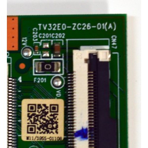 T-CON ORIGINAL PARA TV ONN / NUMERO DE PARTE 513C32E0M11 / TV32E0-ZC26-01 (A) / 303C32E0231 / 538E02GL17583A0 / M11/3955-01108 / PANEL HV320WHB-F56 / DISPLAY HV320WHB-F56 REV.4.0 / MODELO 100012589 32"