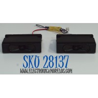 KIT DE BOCINAS ORIGINAL PARA TV VIZIO 2 PIEZAS / NUMERO DE PARTE 6916B000 / 6916B000-46000 / MODELO V655-J09 / V655-J09 LINIG2TY