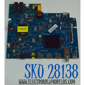MAIN FUENTE COMBO ORIGINAL PARA TV JVC ROKU HD / NUMERO DE PARTE 02-3MT816A24-J02T / CV816-N42 / 7.D816N212000.3A7 / V8-MR16K01-LFV1352 / PANEL LVW240CMDO / DISPLAY V236BJ1-P01 REV.CB / MODELO SI24R
