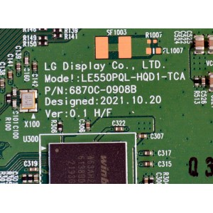 T-CON ORIGINAL PARA TV LG / NUMERO DE PARTE 6871L-6934B / 6870C-0908B / LE550PQL-HQD1-TCA / LE480PQL (HQ)(A2) / 6934B / PANEL AC480AQL / MODELO OLED48C3PUA / OLED48C3PUA.DUSQLJR