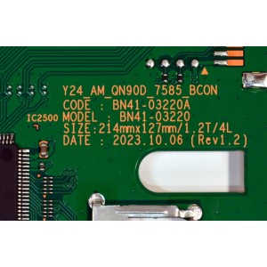 LED DRIVER ORIGINAL PARA TV SAMSUNG / NUMERO DE PARTE BN94-18330B / BN41-03220A / BN41-03220 / BN9418330B / BN97-21087B / MODELO QN75QN90DDFXZA / QN75QN90DDFXZA CB01