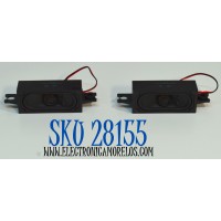KIT DE BOCINAS ORIGINAL PARA TV ONN 2 PIEZAS / NUMERO DE PARTE 378G1000309GBA / 378G1000309GBA / MODELO 100012589 32"