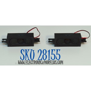 KIT DE BOCINAS ORIGINAL PARA TV ONN 2 PIEZAS / NUMERO DE PARTE 378G1000309GBA / 378G1000309GBA / MODELO 100012589 32"