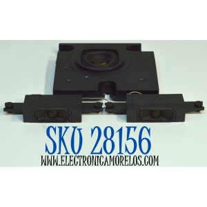 KIT DE BOCINAS ORIGINAL PARA TV TCL 3 PIEZAS / NUMERO DE PARTE 12302-500224 / G0202-000229 / BG521035-C1-X1 / B5218732-E1-X1 / MODELOS 55QM7K / 65QM7K / 75QM7K / 58S571F