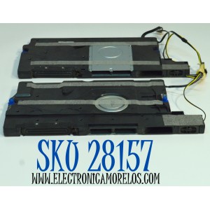 KIT DE BOCINAS ORIGINAL PARA TV SAMSUNG 2 PIEZAS / NUMERO DE PARTE BN96-56296D / BN63-20628 X001 / BN64-20631 X001 / BN63-20630 X001 / BN63-20629 X001 / 55Q80C / LGF-2201F / A94J26SV19 / MODELO 85Q80C / 85Q80D