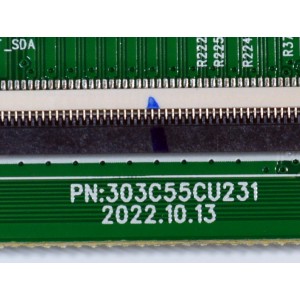 T-CON ORIGINAL PARA TV ONN / NUMERO DE PARTE 513C50CUM02 / TV50CU-ZC26-01 (A) / 303C55CU231 / 2E11785A0 / M02/9948-00485 / 2010113529 / PANEL V500DJ7-QE1 / DISPLAY V500DJ7-QE1 REV.D5 / MODELO 100012585 50"