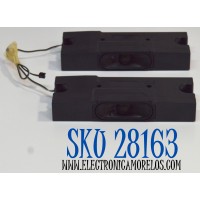 KIT DE BOCINAS ORIGINAL PARA TV TCL 2 PIEZAS / NUMERO DE PARTE 12302-500172 / B7019030-E1-X1 / MODELO 55Q651G