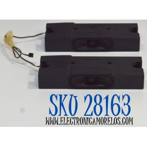 KIT DE BOCINAS ORIGINAL PARA TV TCL 2 PIEZAS / NUMERO DE PARTE 12302-500172 / B7019030-E1-X1 / MODELO 55Q651G