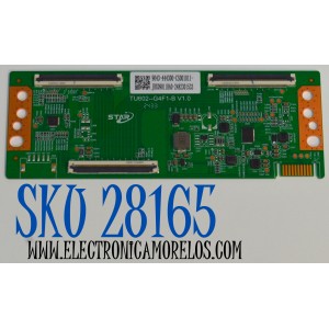 T-CON ORIGINAL PARA TV ONN / NUMERO DE PARTE 9043-444300-CS001011 / TU602-G4F1-B V1.0 / JRX09011RA0 / 2482301533 / PANEL K500WDGF / DISPLAY ST4951D02-1 VER.2.1 / MODELO 100012585 50"