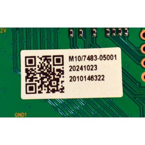 T-CON ORIGINAL PARA TV VIZIO / NUMERO DE PARTE 513C43B0M10 / TV43B0-ZC26-01 (A) / E168066 / M10/07483-05001 / 2010146322 / DISPLAY PT400CT02-1 VER.1.0 / MODELO VFD40M-0810 / VFD40M-0810 LMC1T9PA