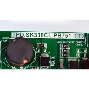 MAIN FUENTE COMBO ORIGINAL PARA TV ONN ROKU HD / NUMERO DE PARTE 9011-240038-VZ20112K / TPD.SK338CL.PB751 (T) / S24100388 / Q23166-KT / CVET9011ARA0 / 24B15S03072 / PANEL K320WDD1B / DISPLAY V320BJ8-Q01 REV.C1 / MODELO 100012589 32"