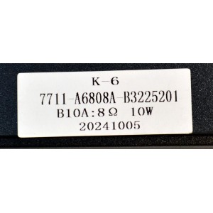 KIT DE BOCINAS ORIGINAL PARA TV ONN 2 PIEZAS / NUMERO DE PARTE 7711-A6808A / 7711-A6808A-B3225201 / MODELO 100012589 32"