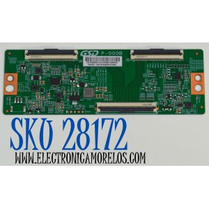 T-CON ORIGINAL PARA TV VIZIO / NUMERO DE PARTE T55UHD-ASS1 / GSD P-000B / ER1Z0020011101 / HCONC2046E02 / PANEL TPT550WR-QVN10.U / DISPLAY T550QVN10.B / MODELO V4K55M-0801 / V4K55M-0801 LTCWT1HB