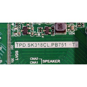 MAIN FUENTE COMBO ORIGINAL PARA TV ONN ROKU HD / NUMERO DE PARTE 9011-240038-TQ2010JK / TPD.SK318CL.PB751 (T) / B23021074 / CVTE9011ARA0 / Q22259-KT / PANEL K320WDD1B / DISPLAY LC320TU3A / MODELO 100012589 32"