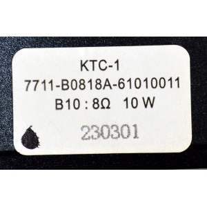 KIT DE BOCINAS ORIGINAL PARA TV ONN 2 PIEZAS / NUMERO DE PARTE 7711-B0818A / 7711-B0818A-61010011 / 7711-B0818A-61010001 / MODELO 100012589 32"