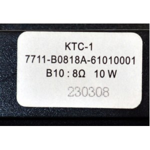 KIT DE BOCINAS ORIGINAL PARA TV ONN 2 PIEZAS / NUMERO DE PARTE 7711-B0818A / 7711-B0818A-61010011 / 7711-B0818A-61010001 / MODELO 100012589 32"