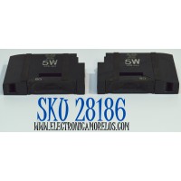 KIT DE BOCINAS ORIGINAL PARA TV LG 2 PIEZAS / NUMERO DE PARTE EAB63650202 / EAB63650201 / VPI5407 / VPI5409 / MODELO 32LF595B-UB / 32LF595B-UB.BUSMLJM