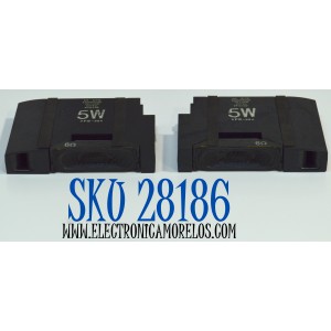 KIT DE BOCINAS ORIGINAL PARA TV LG 2 PIEZAS / NUMERO DE PARTE EAB63650202 / EAB63650201 / VPI5407 / VPI5409 / MODELO 32LF595B-UB / 32LF595B-UB.BUSMLJM