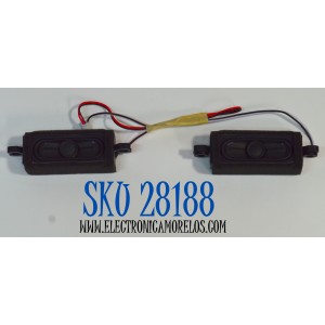 KIT DE BOCINAS ORIGINAL PARA TV ONN 2 PIEZAS / NUMERO DE PARTE MTC24 / MTC24LED / MODELO 100012590 24"