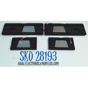KIT DE BOCINAS ORIGINAL PARA TV HISENSE 4 PIEZAS / NUMERO DE PARTE VIT10160 / VIT12280 / X385-A3 / X345-A3 / MODELO 55S75N / 55S7N