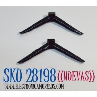 KIT DE BASES ORIGINAL NUEVAS PARA TV HITACHI / INSIGNIA / KONKA / ONN / 2 PIEZAS / NUMERO DE PARTE 506Q3260101 / 0090809346A / LD3260-BJ30-01 / MODELOS 32RC23 / NS-24DF310CA21 / NS-32F202CA22 / NS-24DF310NA21 / NS-32F202NA22 / 32H31A / 100012589 32"