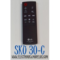 CONTROL REMOTO ORIGINAL PARA BARRAS DE SONIDO LG SOUND BAR / NUMERO DE PARTE AKB75475301 / AKB75595312 / AKB75595402 / AKB75595331 / AKB75595301 / MODELO SK8 / SK5DEUSLLK / SK5Y / SL4Y / SL5Y / SL6Y / SN5Y / SN6Y / SN7R / SJ3 / SJ4 / SKD4 / SL4 / SNH5
