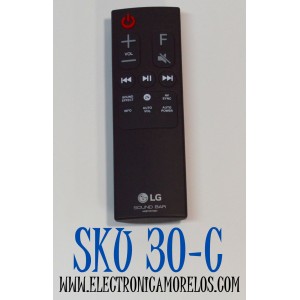 CONTROL REMOTO ORIGINAL PARA BARRAS DE SONIDO LG SOUND BAR / NUMERO DE PARTE AKB75475301 / AKB75595312 / AKB75595402 / AKB75595331 / AKB75595301 / MODELO SK8 / SK5DEUSLLK / SK5Y / SL4Y / SL5Y / SL6Y / SN5Y / SN6Y / SN7R / SJ3 / SJ4 / SKD4 / SL4 / SNH5