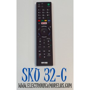 CONTROL REMOTO ORIGINAL PARA TV SONY / NUMERO DE PARTE RMT-TX100D / RMT-TX1000 / 149331412 / MODELO XBR-75X855C / KDL-75W855C / KDL-50W800C / KD-43X8301C / CUENTA CON BOTONE S CON ACCESO DIRECTO COMO A SERVICIOS COMO NETFLIX