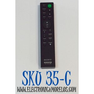 CONTROL REMOTO ORIGINAL SONY PARA SISTEMAS DE AUDIO Y VIDEO / COMPATIBLE CON BARRAS DE SONIDO / NUMERO DE PARTE RMT-AH101U / 1-492-931-12 / RMT-AH102U / RMT-AH300U / RMT-AH200U / MODELO SA-CT380 / HT-CT380 / HT-CT780 / HT-CT381 / SA-WCT180 / HT-XT100