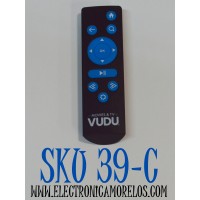 CONTROL REMOTO ORIGINAL PARA USARSE CON DISPOSITIVOS VUDU / NAVEGAR Y CONTROLAR PELICULAS Y PROGRAMAS DE TELEVISION / NUMERO DE PARTE RS-T1 / VNH-T001R / RC61 / COMPATIBLE CON OTRAS MARCAS DE TELEVISORES INTELIGENTES QUE TIENEN ACCESO A VUDU 