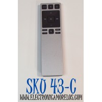 CONTROL REMOTO PARA BARRAS DE SONIDO/SISTEMAS DE CINE EN CASA DE VIZIO / NUMERO DE PARTE XRS321-C / XRS321 / 1023-0000128 / 10230000128 / 1023000148 / MODELO SB2920-C6 / S2920W-C0 / SB3821-C6 / SB3820-C6 / S3821W-C0 / S3820W-C0 / SB3821D6