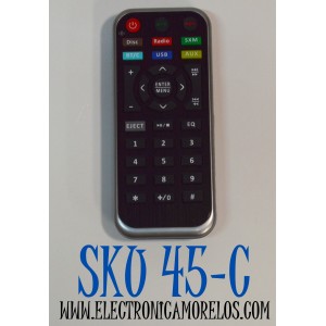 CONTROL REMOTO PARA UN RECEPTOR DE DVD/CD CON PANTALLA TACTIL PARA AUTOMOVIL / MARCAS COMPATIBLES SOUNDSTREAM/POWER ACOUSTIK / MODELO VRN-65HXB / VRN-65XHBV2 / VR-1032XB / VRN-63HB / VRCPAA-7D / VRCPAA-106 / CPAA-70D / CPAA-70M / PD-1032B / PH620SXMB