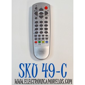 CONTROL REMOTO PARA RECEPTORES SATELITALES MODELOS BENJAMIN / COMPATIBLE CON RECEPTORES BELL SATELITE  TV / NUMERO DE PARTE RM-515D / RM-515D UNI  / MODELO 7500 / 9500 / 6500 / FUNCIONA COMO ALTERNATIVO PARA TELEVIORES  DAEWOO
