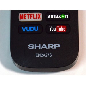CONTROL REMOTO ORIGINAL PARA SMART TV SHARP / NUMERO DE PARTE EN2A27S / YKQR1B / EN2A27ST / EN2G27S / MODELO 55H6B / 50H7GB / LC-65N9000U / LC-75N620U / LC-40N5000U / LC43N6100U / LC-55N7000U / LC-50N7000U