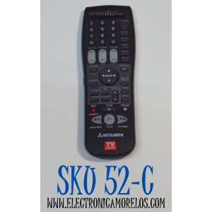 CONTROL REMOTO ORIGINAL MITSUBIBISHI PARA TELEVISORES CON FUNCIONES PARA TV GUIDE Y BOTONES DE CONTROL DE DISPOSITIVOS MULTIPLES CABLE/DVD/AUDIO/VCR/ NUMERO DE PARTE UR64EC2276-2 / EUR647023 / 290P122A20 / 290P098C20 / 290P122010 / 290P122B10 / 290P122C10